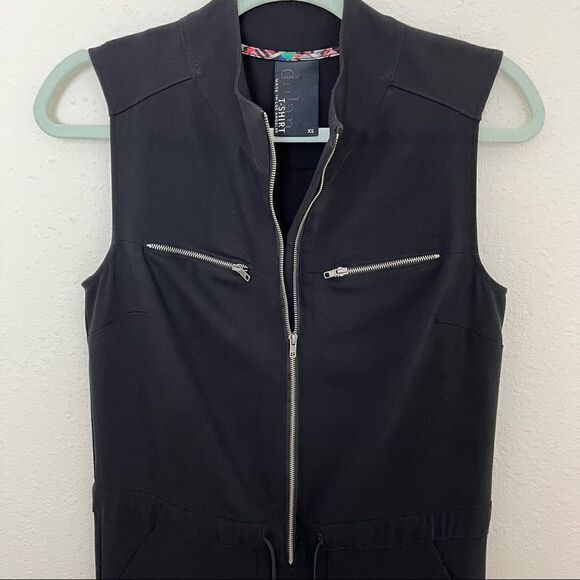 Dolan Zipper Front Drawstring Jumpsuit - Picture 3 of 10